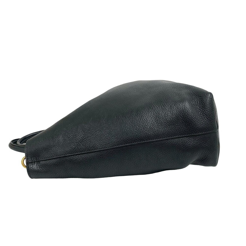 PRADA Black Leather Shoulder Bag - Picture 5 of 10